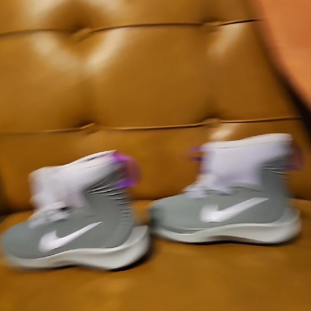 Nike Kids Gray Purple Boots All Condition Waterproof Outerwear Size 7c Boy Girl